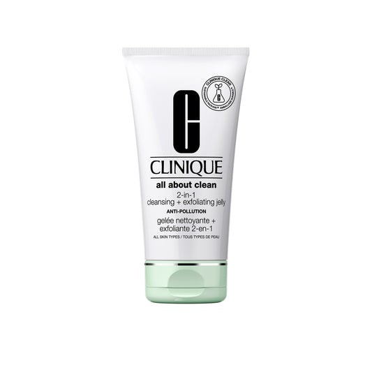 All About Clean 2 - in - 1 Cleansing + Exfoliating Jelly Anti - Pollution - Clinique